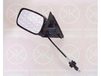 Exterior Mirror, Control: cable pull, Convex, Right