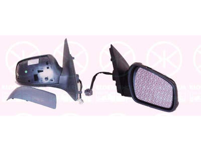 Exterior Mirror, w/primer, for electric mirror adjustment, Convex, Heatable, Right