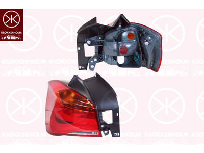 Baglygte, højre, LED, P21W, uden lampeholder