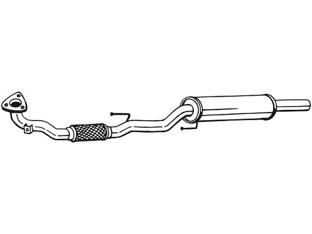 Front Muffler, See accessories list for additionally required parts:  
