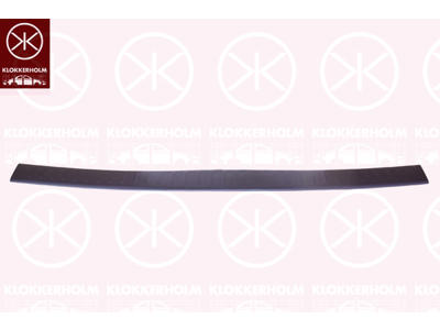 Bumper, for vehicles with back doors, Rear, Plastic
