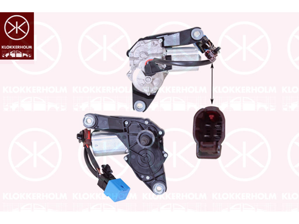 Viskermotor, bag, Antal stikkontakter: 4, Spænding [V]: 12