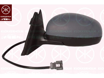 Exterior Mirror, w/primer, for electric mirror adjustment, Aspherical, Heatable, Left