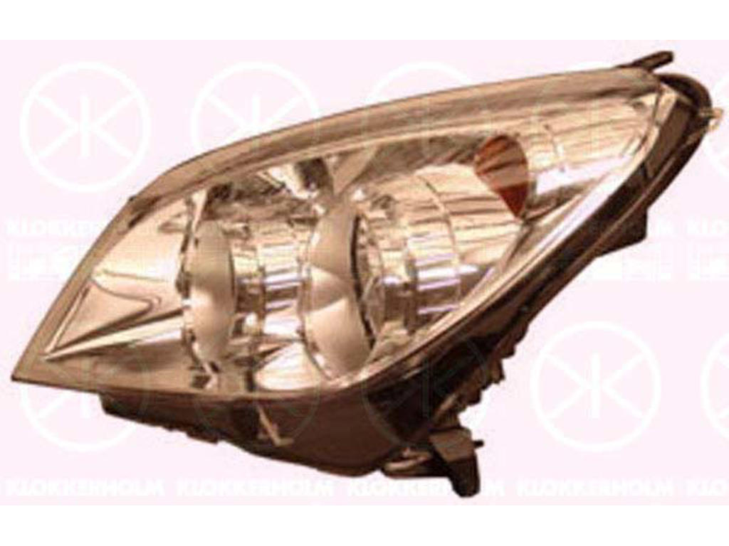 Headlight, H7/H1, with motor for headlamp levelling, Hella, Left, Illuminance [lx]: 20