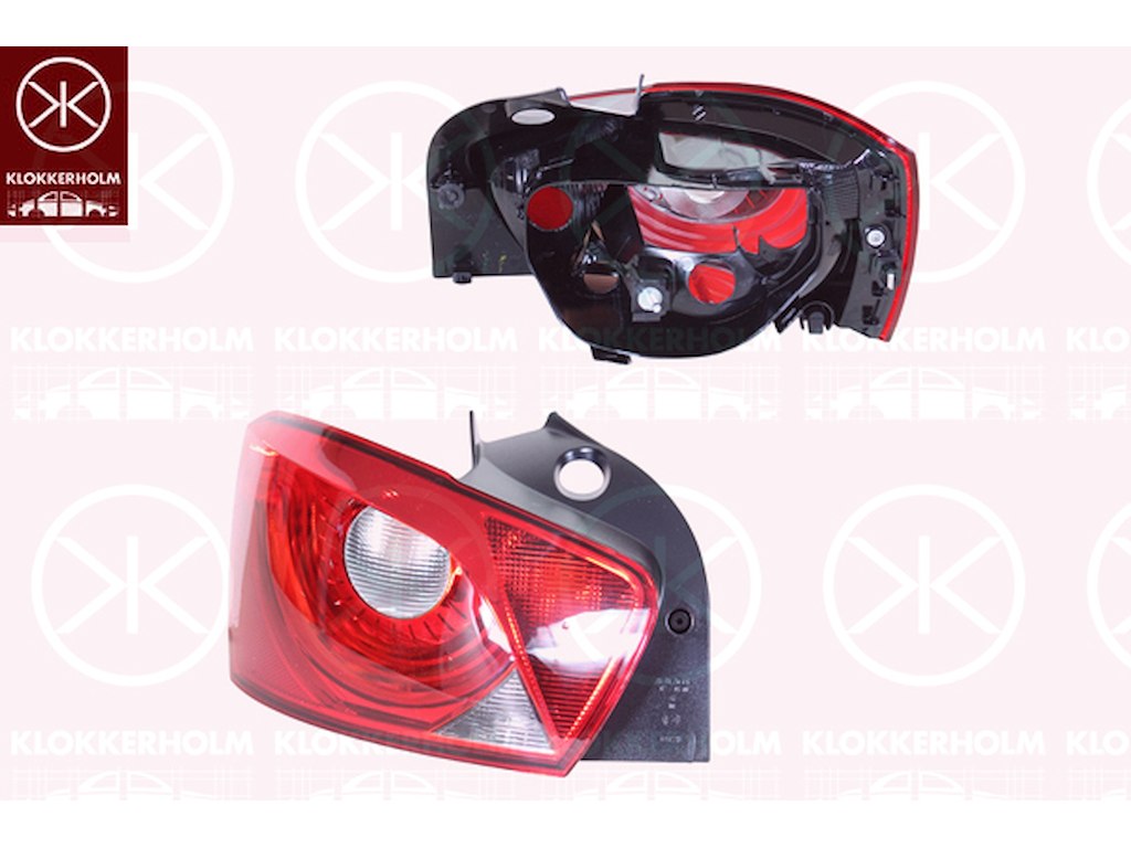 Kombinationsbackljus, 5-drs, utan lamphållare, Höger, AL