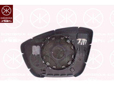 Mirror Glass, exterior mirror, Right, Heatable, Number of pins: 2, Convex