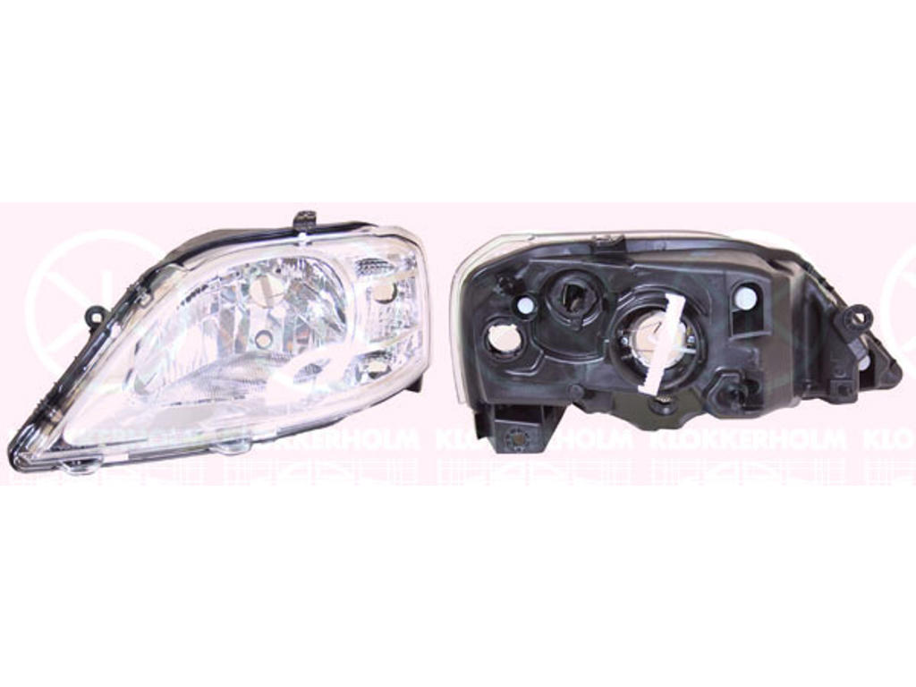 Headlight, H4, without motor for headlamp levelling, Right, Illuminance [lx]: 17.5
