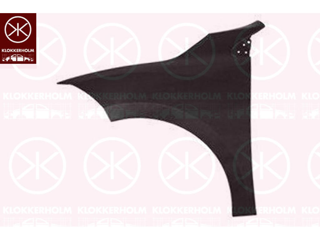 Wing, Left Front, Steel, Zinc-coated