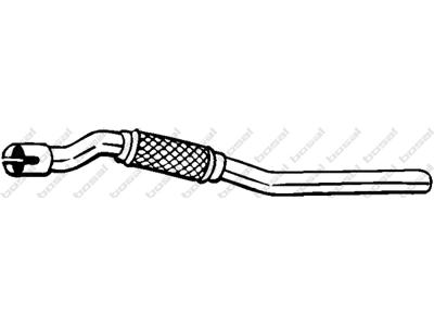 Exhaust Pipe, See accessories list for additionally required parts:  