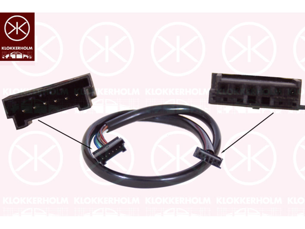 Cable Set, exterior mirror, Number of pins: 6
