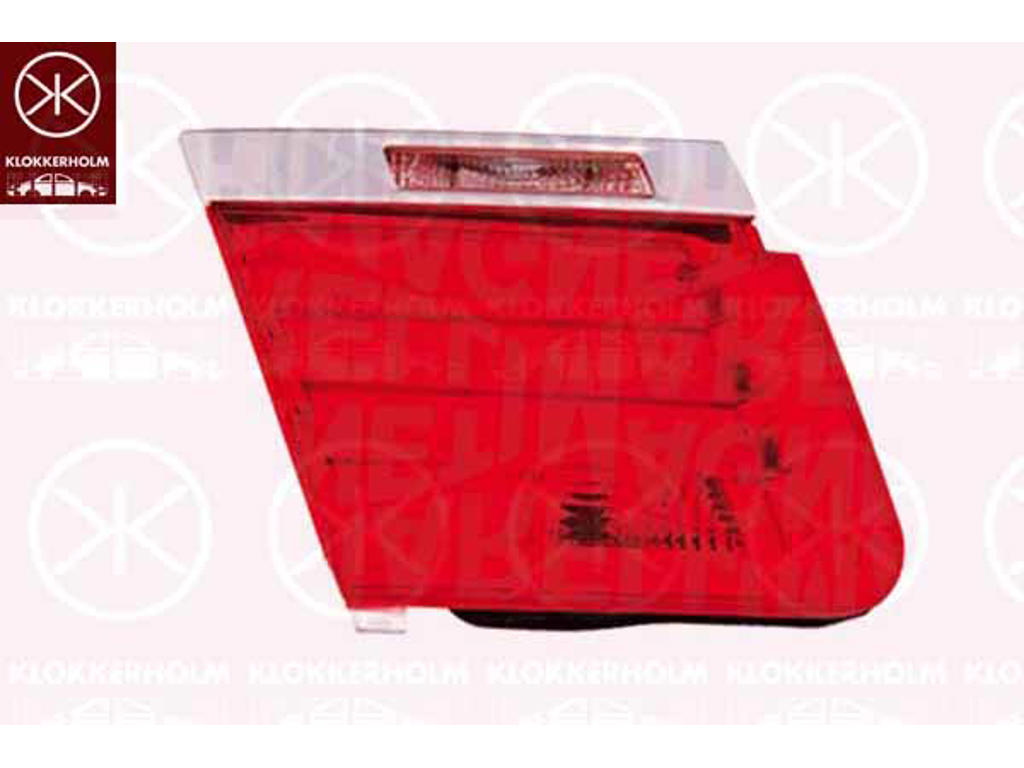 Tail Light Assembly, LED, with bulb holder, Left, Inner Section, AL