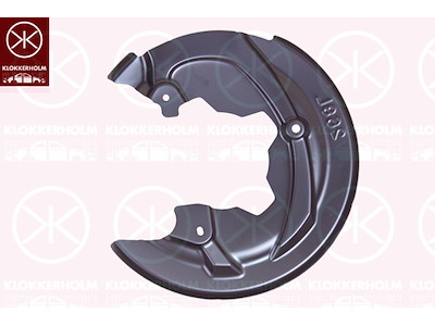 Splash Guard, brake disc, Rear Axle Left, for brake disc diameter [mm]: 268, Zinc-coated