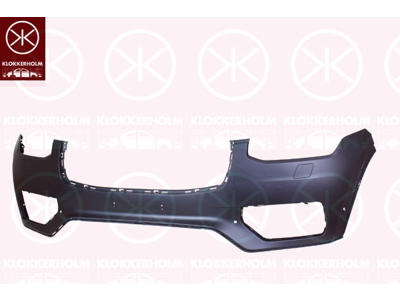 Bumper, w/primer, Front, with hole(s) for park distance control, with hole(s) for washer nozzle