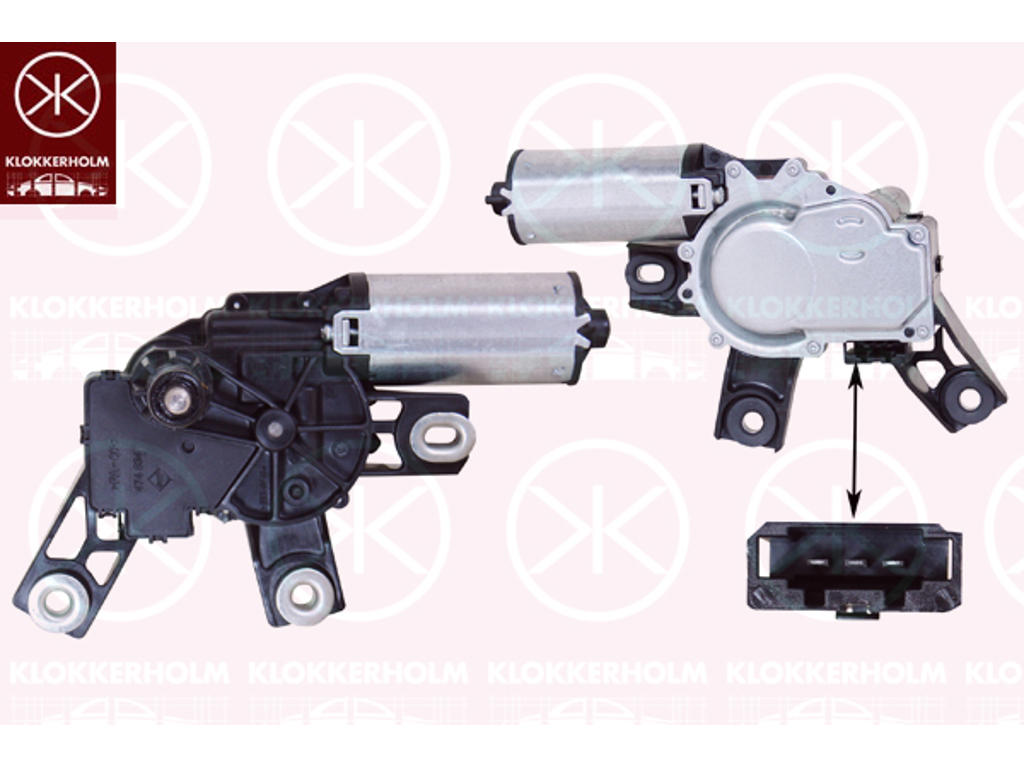 Wiper Motor, Rear, Voltage [V]: 12