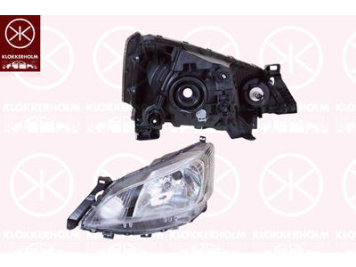 Headlight, Left, Illuminance [lx]: 17.5, H4, without motor for headlamp levelling