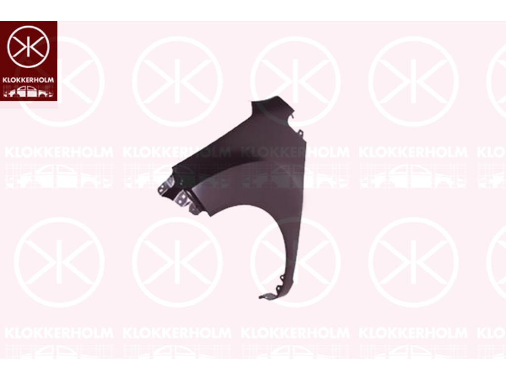 Wing, Right Front, with holes for trim/protective strip, without hole for direction indicator