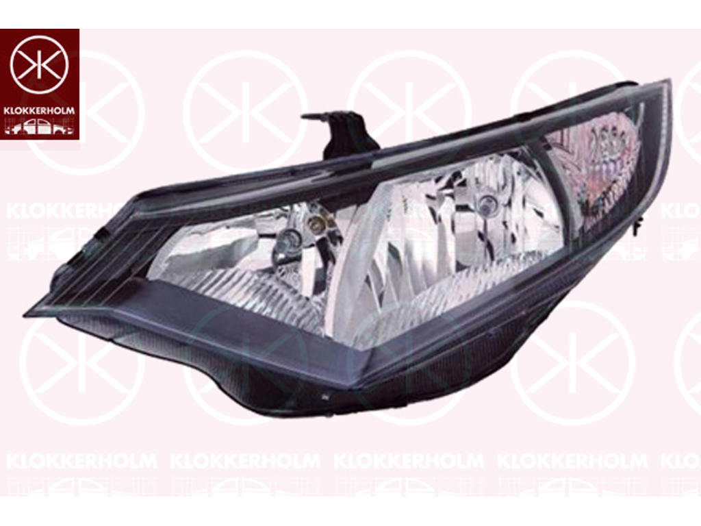 Huvudstrålkastare, Höger, Årsmodell till: 2014, H7/H7, med stäämotor för lysviddsreglering