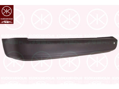Bumper, w/primer, Rear, Grained, Trim Level: MAXI