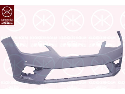 Bumper, w/primer, Front, with hole(s) for park distance control