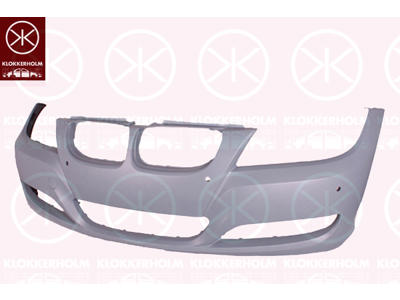 Bumper, w/primer, Front, with hole(s) for park distance control