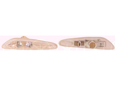 Direction Indicator, without bulb holder, white, Left, lateral installation