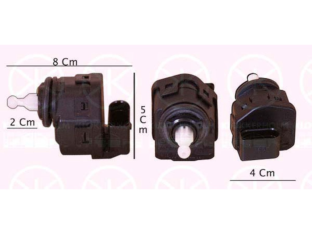 Actuator, headlight levelling, Electric, Connector Shape: oval, Width [mm]: 28, Hella-type