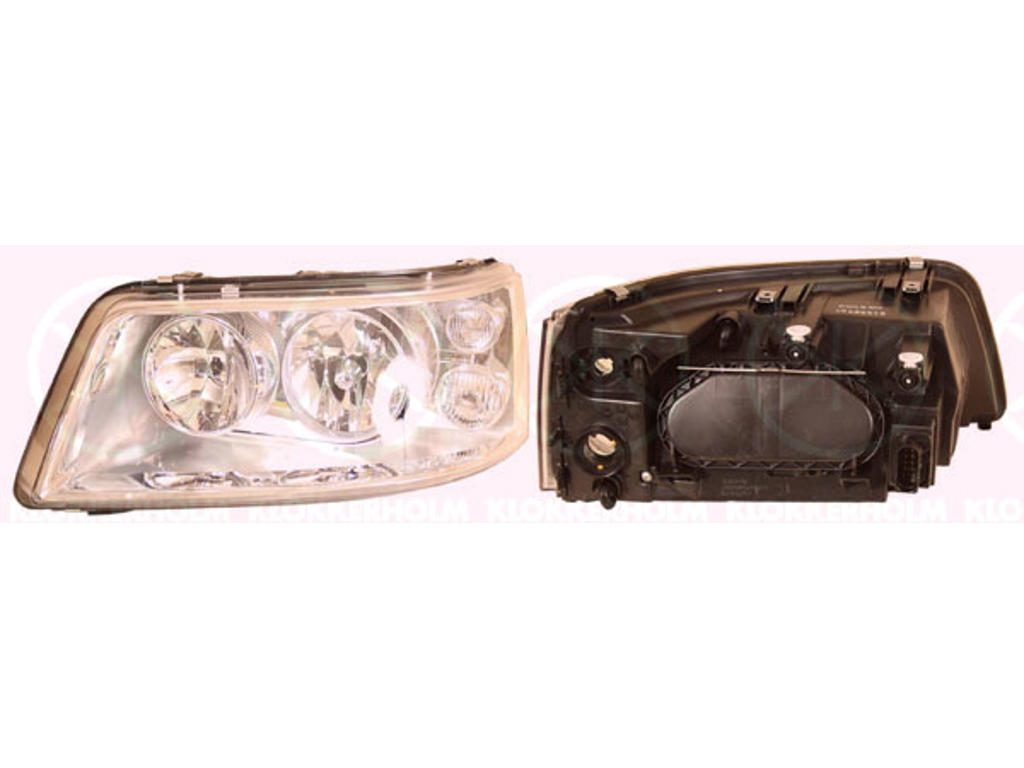 Headlight, H7/H1, with motor for headlamp levelling, Right, Illuminance [lx]: 25