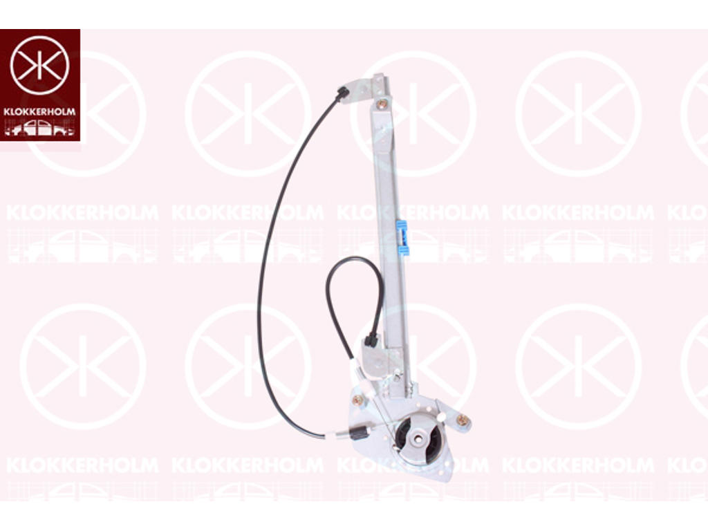 Window Regulator, without electric motor, VALEO, Electric, Right Rear