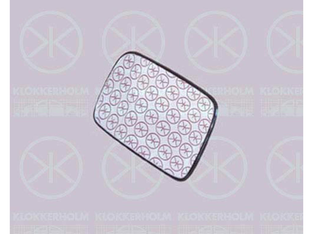 Spegelglas, yttre spegel, konvex, uppvärmbar, Höger