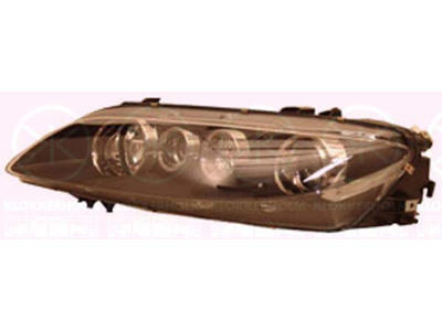 Headlight, H1/H1, with motor for headlamp levelling, AL, Left, Housing Colour: black, Illuminance [lx]: 17.5