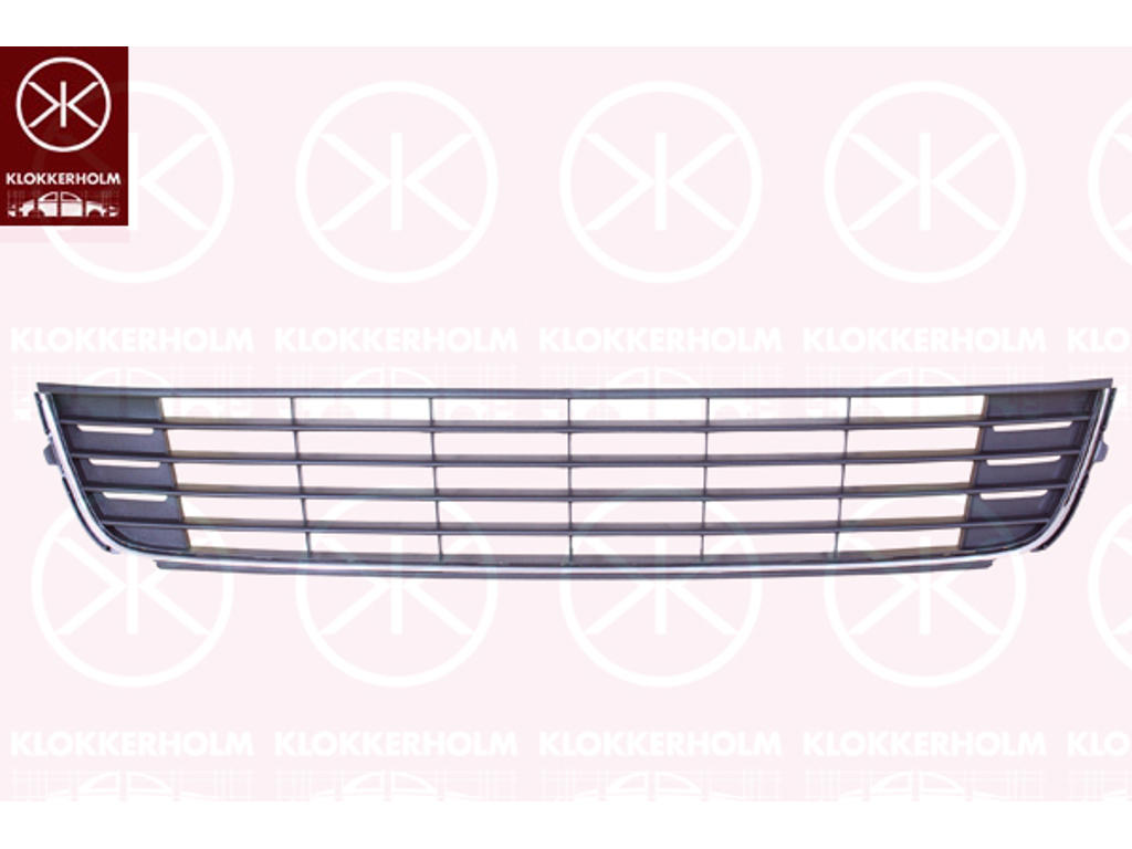 Kylargrill, krom/svart, underdel