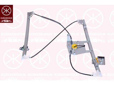 Fönsterhiss, 2-drs, utan elmotor, elektrisk, Höger
