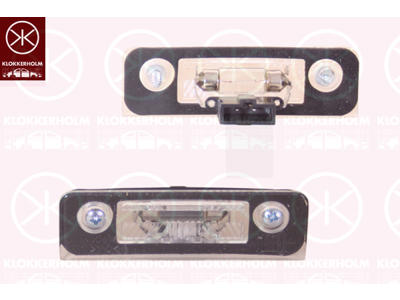 Licence Plate Light, with bulb holder