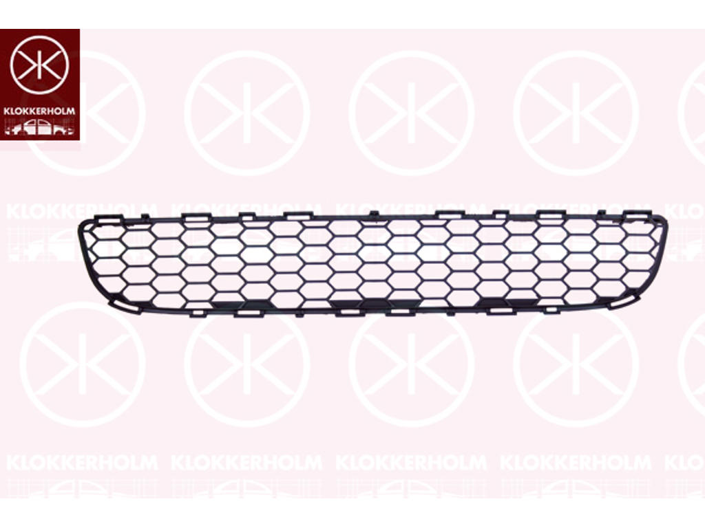 Ventilation Grille, bumper, Front, black