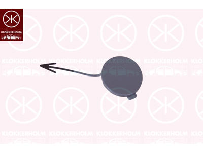 Flap, tow hook, w/primer, Front, not for trim level: GTD,GTI