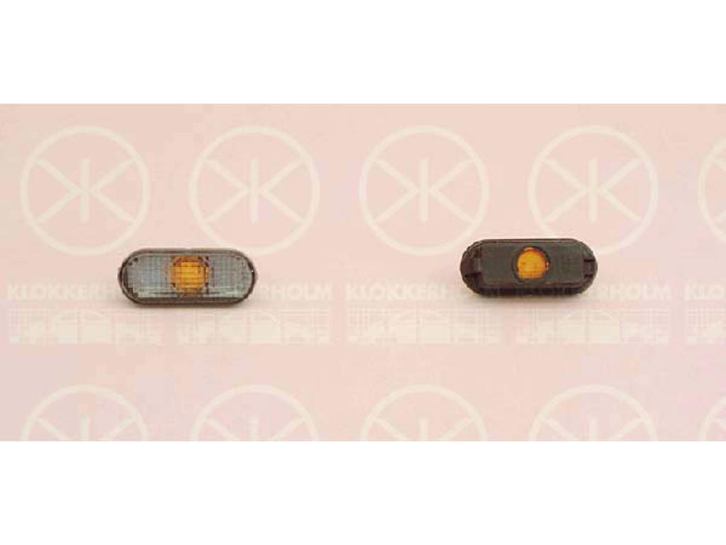 Direction Indicator, without bulb holder, smoke grey, lateral installation, not ECE approved