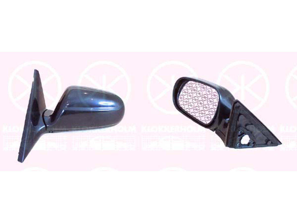 Exterior Mirror, 4-dr, for electric mirror adjustment, Plan, Left