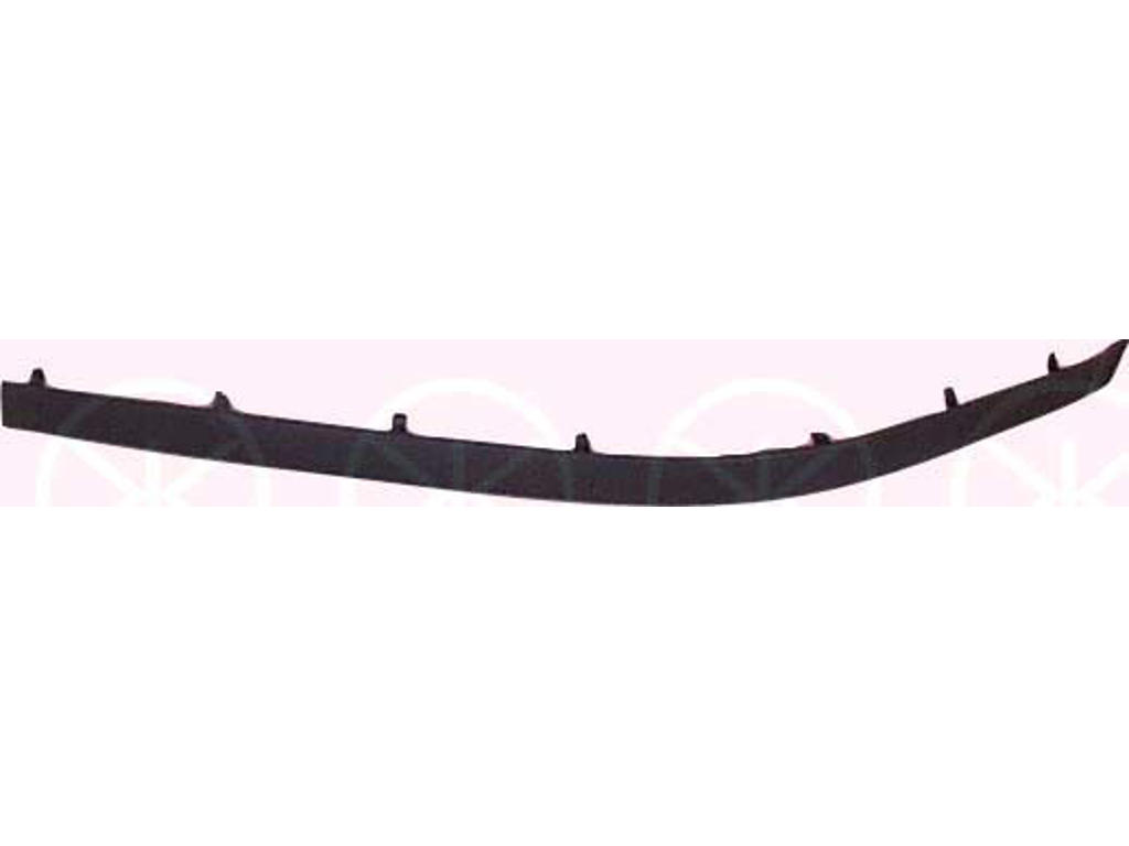 Trim/Protection Strip, bumper, black, Left Front, Height [mm]: 36