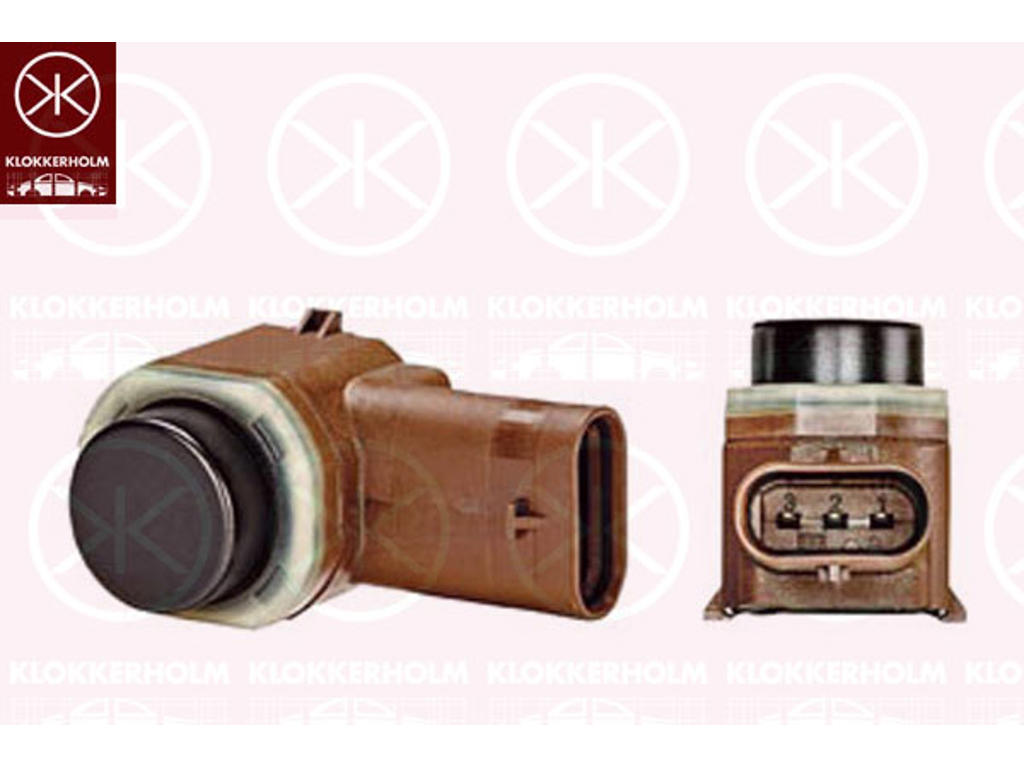 Sensor, park distance control, Rear, Front, Valeo, Number of pins: 3, Paintable, Ultrasonic Sensor