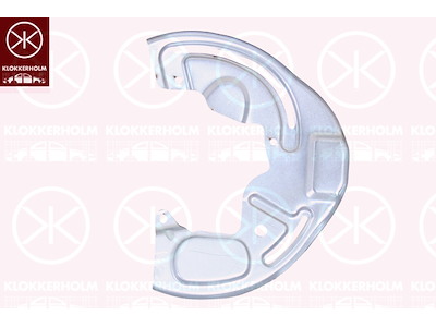 Bromssköld, framaxel vänster, förzinkad