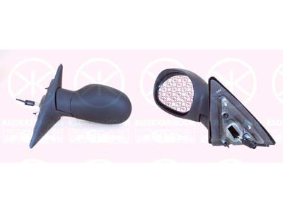Exterior Mirror, Control: cable pull, Plan, Left