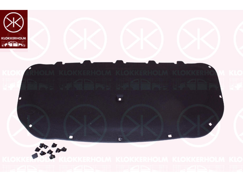 Engine Compartment Noise Insulation, Centre Section, Fitting Position: Bonnet
