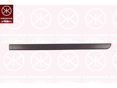 Prydnads-/ Skyddlist, dörr, till höger fram, svart