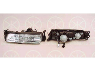 Headlight, H4/H1, with position light, for vehicles without headlight levelling, T.Y.C, Right, Illuminance [lx]: 12.5