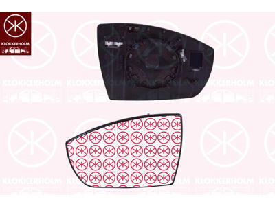 Mirror Glass, exterior mirror, Right, Heatable, Aspherical