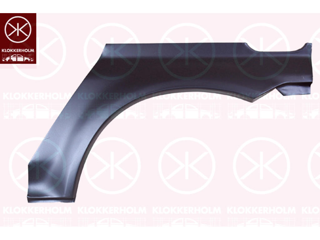 Quarter Panel, 2-dr, Wheel Arch Border, Repair Panel, Right Rear