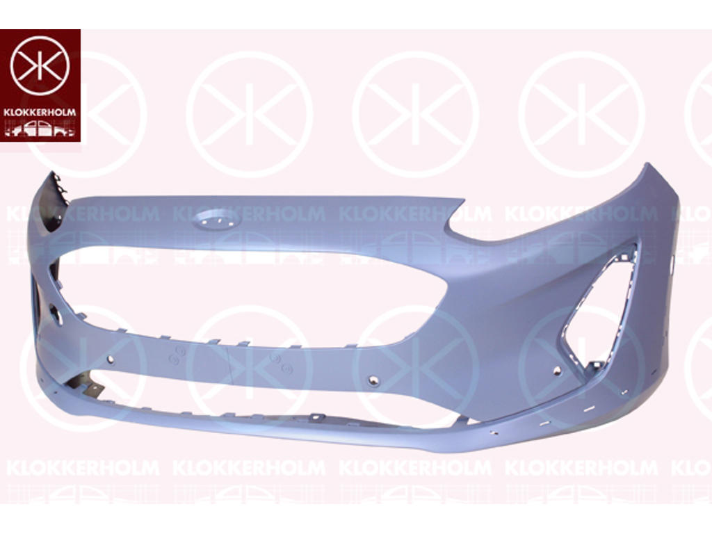Bumper, Front, w/primer, Vehicle Equipment Line/Variant: Active, with hole(s) for park distance control, Number of bores: 4