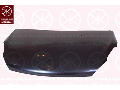 Bonnet, Steel, Electrogalvanized, with hole(s) for washer nozzle, rectangular