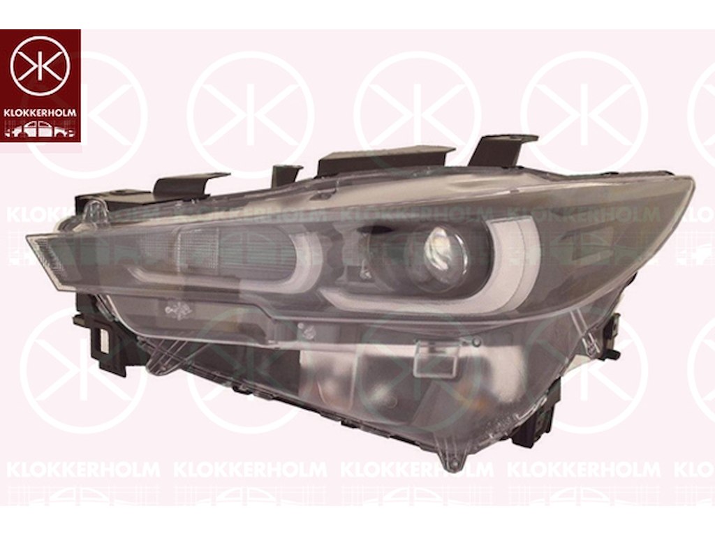 Huvudstrålkastare, Höger, Årsmodell från: 2022, Ljusstyrka [lx]: 12.5, LED, Husets färg: svart, med stäämotor för lysviddsreglering