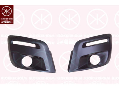 Ventilation Grille, bumper, Front, with hole(s) for fog lights